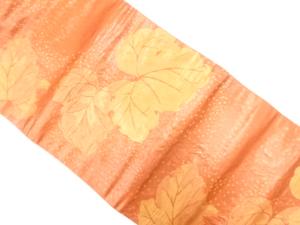 アンティーク　蔦の葉模様織り出し名古屋帯（着用可）